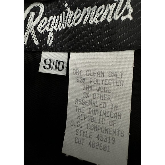 REQUIREMENTS Wool Blend Check Skirt Suit Set Blazer 11/12 Skirt 9/10 Work Outfit - Picture 7 of 9